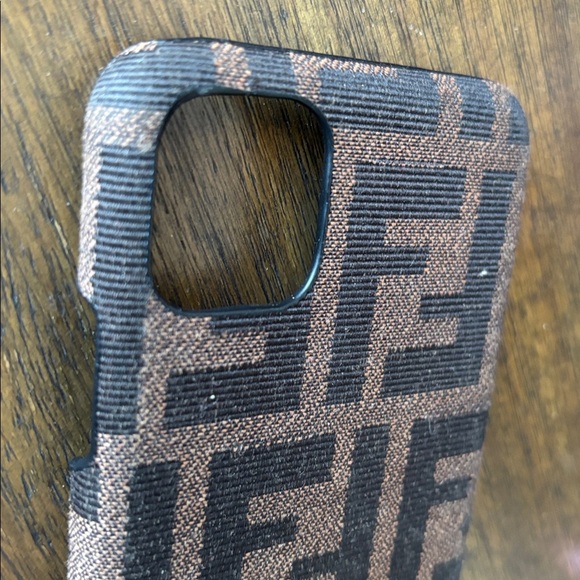 Fendi Black and Brown Monogram Phone 13 pro max Case - Picture 9 of 10